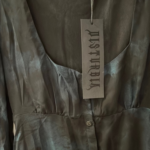 NWT Disturbia Lichen Bell Sleeve Chiffon Mini Dress - Picture 5 of 6